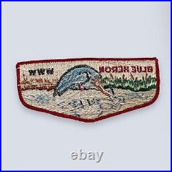 Blue Heron Lodge 349 OA Flap Boy Scout BSA Www Patch Vintage