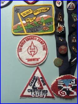 Boy/Girl Scout Patch's And Charms On Navajo Necklace 11 Patch's 16 Charms