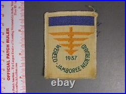 Boy Scout 1937 World Jamboree patch, BLU/BLU 2546NN