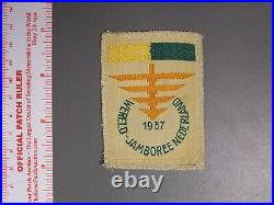 Boy Scout 1937 World Jamboree patch, YEL/GRN 2579NN