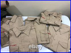 Boy Scout Adult Small Short Sleeve Uniform Shirt LOT OF FIVE No Patches Ever