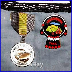 Boy Scout Amaquonsippi Trail Medal, Patch & N/c Slide Lot ILL