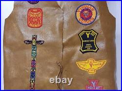 Boy Scout Arapahoe Nation Handmade Vest With 1970's Patches Vintage Rare