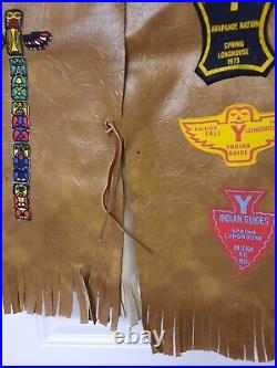 Boy Scout Arapahoe Nation Handmade Vest With 1970's Patches Vintage Rare