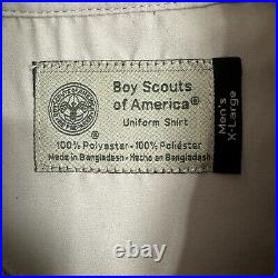 Boy Scout BSA Official Vented Uniform Shirt Size XL Patches Georgia Council Y2K