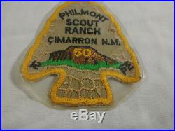 Boy Scout BSA Philmont Scout Ranch Cimarron NM 50th Anniversary Arrowhead Patch
