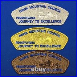 Boy Scout CSP 3 Hawk Mountain Council PA Patches Journey To Excellence 2012 FOS