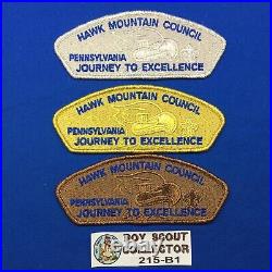 Boy Scout CSP 3 Hawk Mountain Council PA Patches Journey To Excellence 2012 FOS