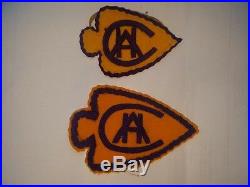 Boy Scout Camp Avery Hand (unconfirmed) 30s-40s Felt Arrowhead Patches Ohio