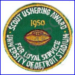 Boy Scout College Football Ushering Patches OA BSA WWW NCAA