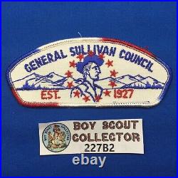 Boy Scout General Sullivan Council Shoulder Patch T1 1976 U. S. Bicentennial