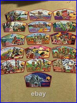 Boy Scout Indian Nations Council OA 2001 National Jamboree LARGE JSP Patch Set