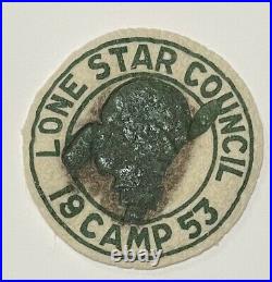 Boy Scout Lone Star Council Summer Camp 1953 Felt Patch Texas