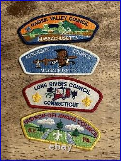 Boy Scout Lot of 27 Mint CSP Council Shoulder Patches cherokee Florida maine