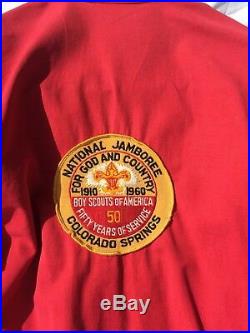 Boy Scout Memorabilia 1960 Jamboree Red Jacket & Patch owned by James Dean