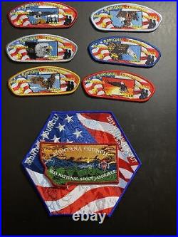 Boy Scout Montana Council 2013 National Jamboree Set 8 Patches in all