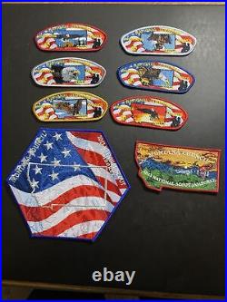 Boy Scout Montana Council 2013 National Jamboree Set 8 Patches in all