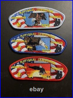 Boy Scout Montana Council 2013 National Jamboree Set 8 Patches in all