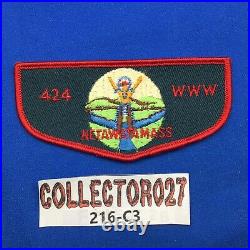 Boy Scout Netawatamass Lodge 424 F1 FF First Flap Order Of The Arrow Flap Patch