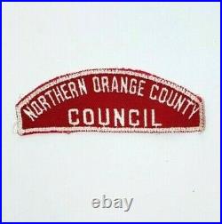 Boy Scout Northern (NO) Orange County Council RWS Shoulder Patch Red White RARE