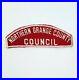 Boy-Scout-Northern-NO-Orange-County-Council-RWS-Shoulder-Patch-Red-White-RARE-01-omc