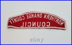 Boy Scout Northern (NO) Orange County Council RWS Shoulder Patch Red White RARE