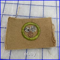 Boy Scout Nut Culture Square Merit Badge BSA Early Patch