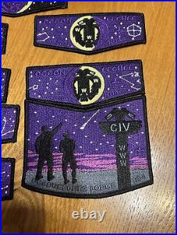Boy Scout OA 104 Occoneechee Lodge 2018 NOAC Flap Set Of 8 Patches