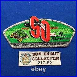 Boy Scout OA 2005 Unami 90 Yr 3 Order Of The Arrow Patches Cradle Of Liberty CSP
