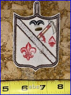 Boy Scout OA Lodge 80 Silver Tomahawk X4 Troop Representative Patch RARE 136 67