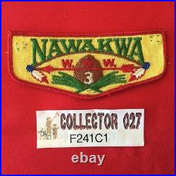 Boy Scout OA Nawakwa Lodge 3 F1 Order Of The Arrow Pocket Flap Patch VA F241C1