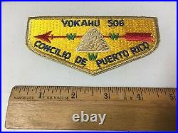 Boy Scout OA Yokahu LODGE 506 Puerto Rico FLAP Order Of The Arrow Flap Patch