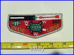 Boy Scout Order Of The Arrow Unami Lodge 1 Officer Flap Patch