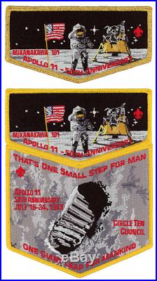 Boy Scout Order of the Arrow Mikanakawa Lodge 101 OA Flap Space Apollo 11 Patch