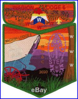 Boy Scout Order of the Arrow Wagion Lodge 6 OA Uniform Flap NOAC 2020 Patch Set