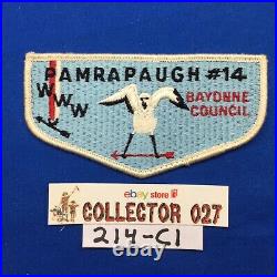 Boy Scout Pamrapaugh Lodge 14 S1 FF First Flap Order Of The Arrow Patch Bayonne