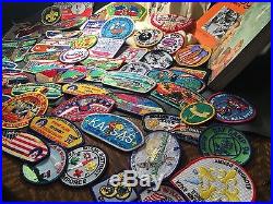 Boy Scout Patch Box Lot. As Received! Huge item count with value. (Box P26)