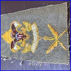 Boy Scout Patch Insignia First Class Scribe 1916 1925 Rank Badge Square Type A