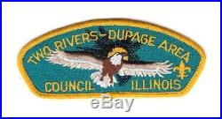 Boy Scout Patch Two Rivers Dupage Area Council CSP