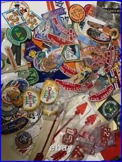 Boy Scout Patches etc. Over100 items Japan USA Camping Vintage Set