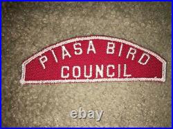 Boy Scout Piasa Bird Illinois Uniform Red White RWS Council Strip PRE CSP Patch