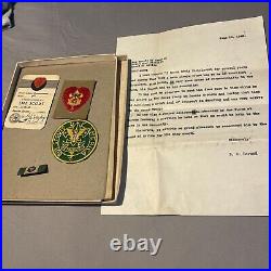 Boy Scout Rare Vintage Life Scout Meritbadge 1949 WithCard Patches Lot Badge