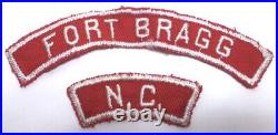 Boy Scout Rws Red White Community State Strip Patch Fort Bragg North Carolina Nc
