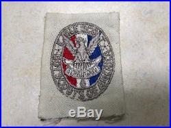 Boy Scout / Sea Scout Eagle Rank Patch on White Square