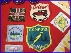 Boy Scout Stunning Rare Vintage Red Patch Art Men Shirt Short Sleeve Nsw Cotton