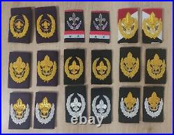 Boy Scout Syria Commissioner epaulettes patch lot / bullion badges (2020)