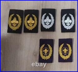 Boy Scout Syria Commissioner epaulettes patch lot / bullion badges (2020)