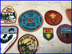 Boy Scout Troop Neckerchief Full of Patches #1 Military Bases