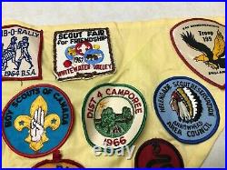 Boy Scout Troop Neckerchief Full of Patches #2 Military Bases