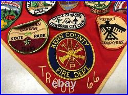 Boy Scout Troop Neckerchief Full of Patches #3 Military Bases